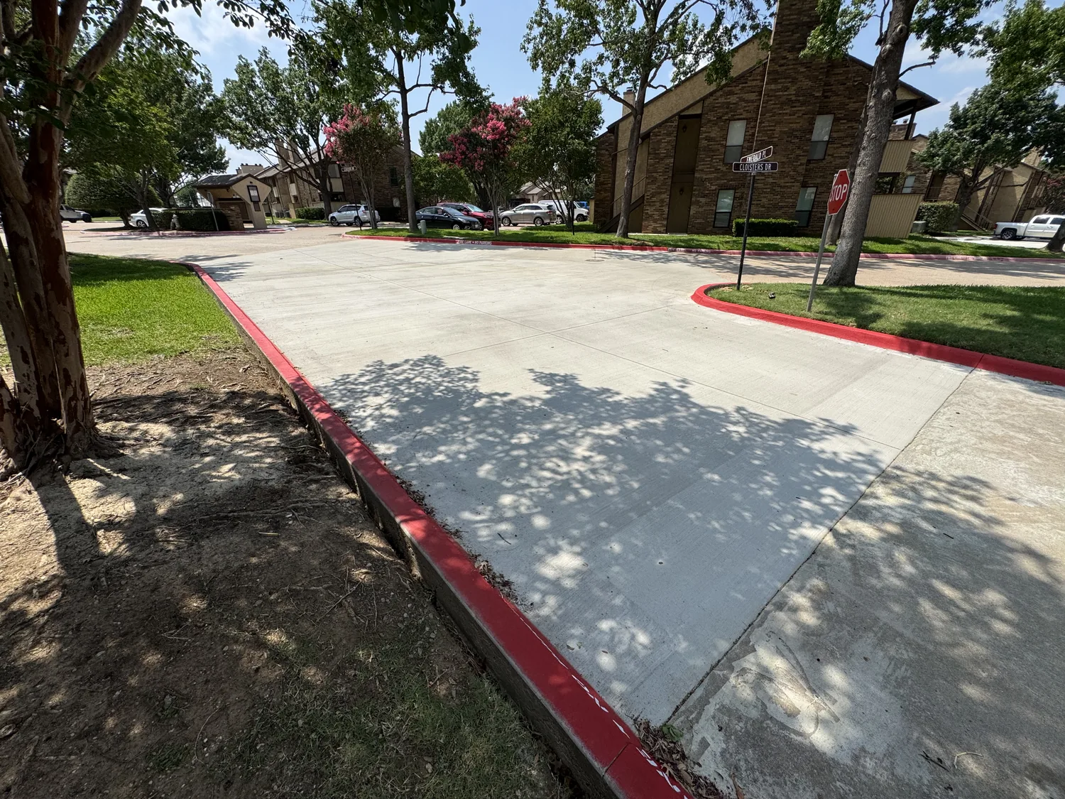 Poured to spec, documented to match by Lucky’s Concrete in Carrollton